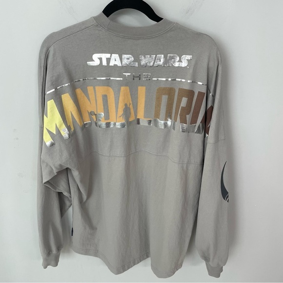 Disney Star Wars The Mandalorian Spirit Jersey Adult Unisex Medium Gray Shirt 15 - Picture 5 of 12